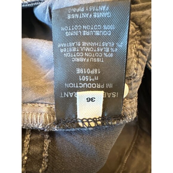 Isabel Étoile Marant Gray Jeans With Multicolor Embroidery Detail Size 36 - Picture 6 of 9